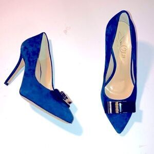 Vintage Joan Oloff handmade leather 3.75” heels pumps from Italy